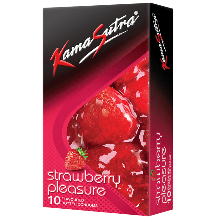 KamaSutra Strawberry Pleasure Dotted Condom