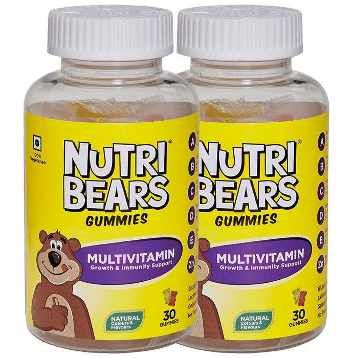 NutriBears Multivitamin Growth & Immunity Support Gummies (30 Each)
