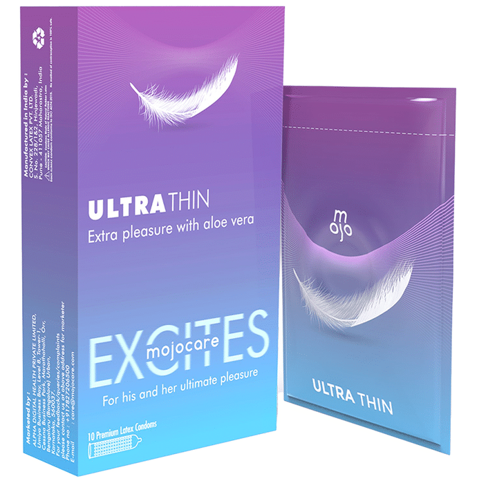 Mojocare Excites Ultra Thin Condom with Aloe Vera