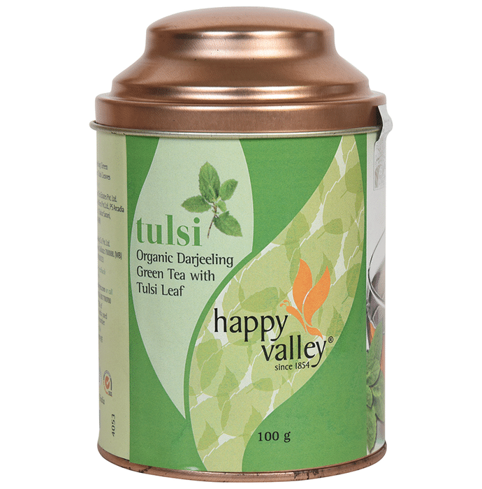 Happy Valley Organic Darjeeling Green Tea Tulsi Leaf