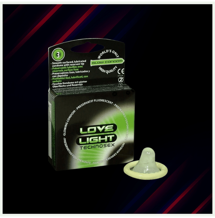 Love Light Glow Condom Technosex