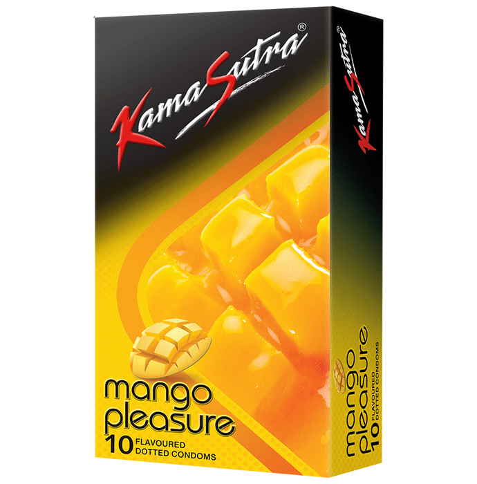 KamaSutra Mango Pleasure Dotted Condom