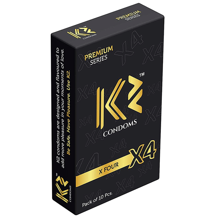 K2 Premium Series Multi Texture X4 Dotted Condom