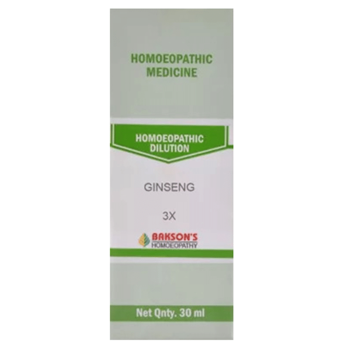 Bakson's Ginseng Dilution 3X
