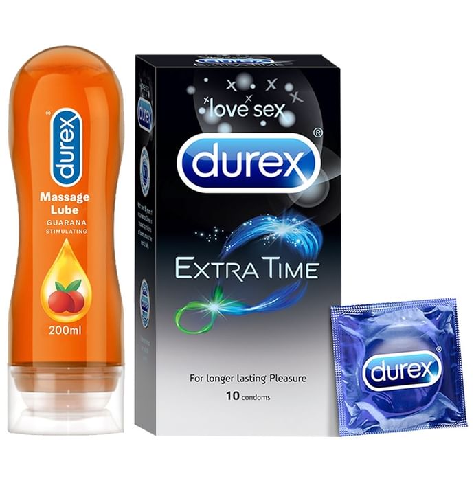 Durex Pleasure Pack (Extra Time Condoms + Stimulating Lube)
