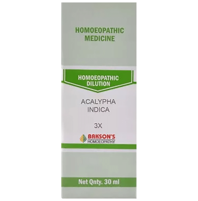 Bakson's Acalypha Indica Dilution 3X