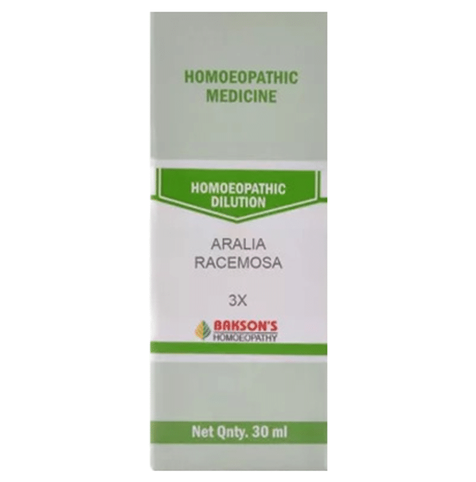 Bakson's Aralia Racemosa Dilution 3X