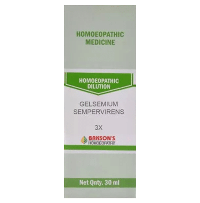 Bakson's Gelsemium Sempervirens Dilution 3X
