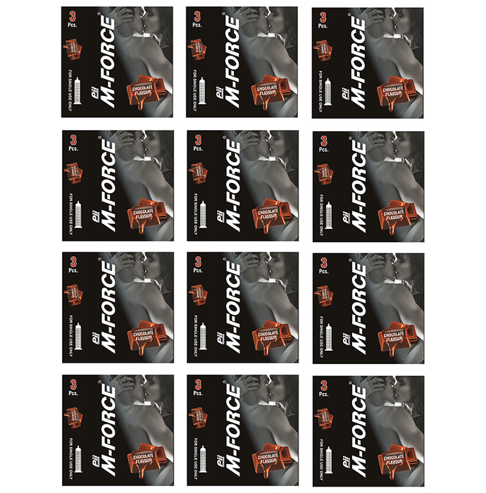 M-Force Dotted Condom (3 Each) Assorted