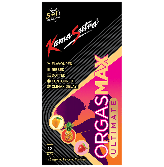 KamaSutra Orgasmax Ultimate 5 in 1 Condom Assorted