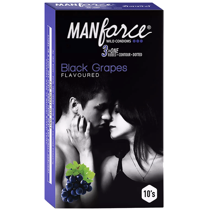 Manforce Wild Condom Black Grapes