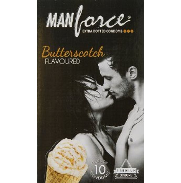 Manforce Extra Dotted Condom Butterscotch