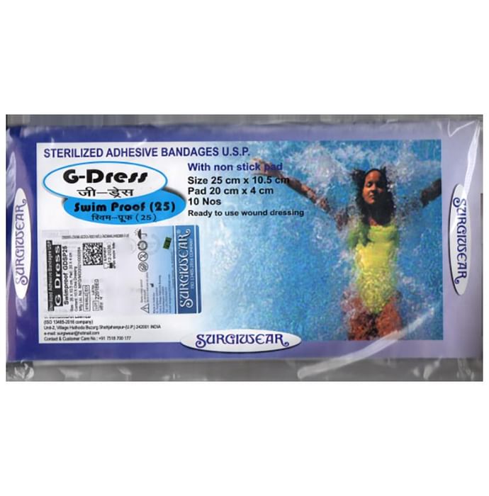 Surgiwear G Dress Swimproof GDSP25 Bandage 25cm X 10.5cm
