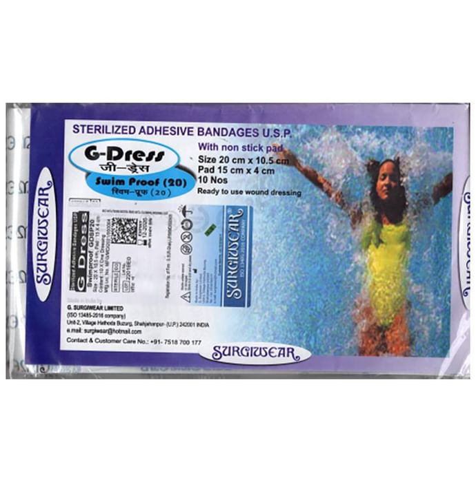Surgiwear G Dress Swimproof GDSP20 Bandage 20cm x 10.5cm