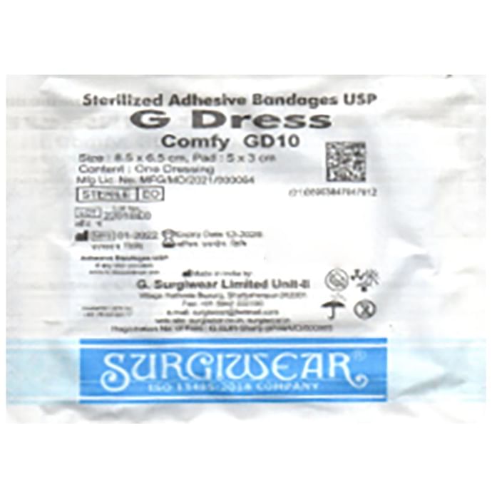 Surgiwear G Dress Comfy GD10 Bandage 8.5 X 6.5 cm