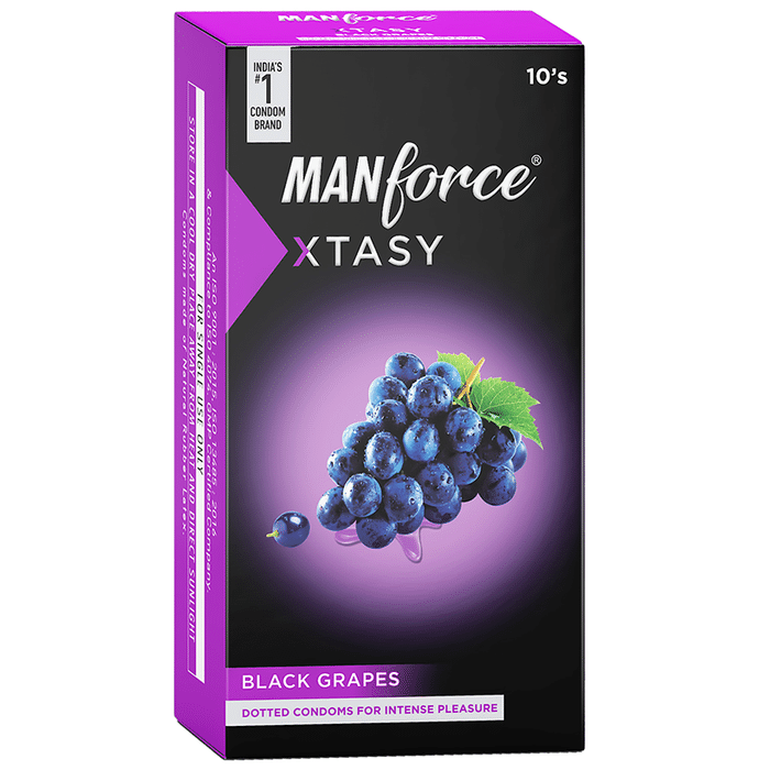 Manforce Xtasy Condom Black Grape