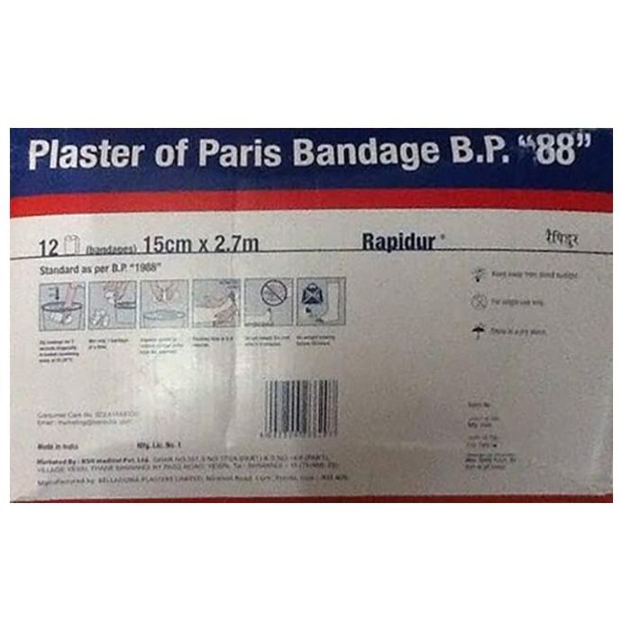Rapidur Plaster of Paris Cast Bandage B.P. 15cm x 2.7m