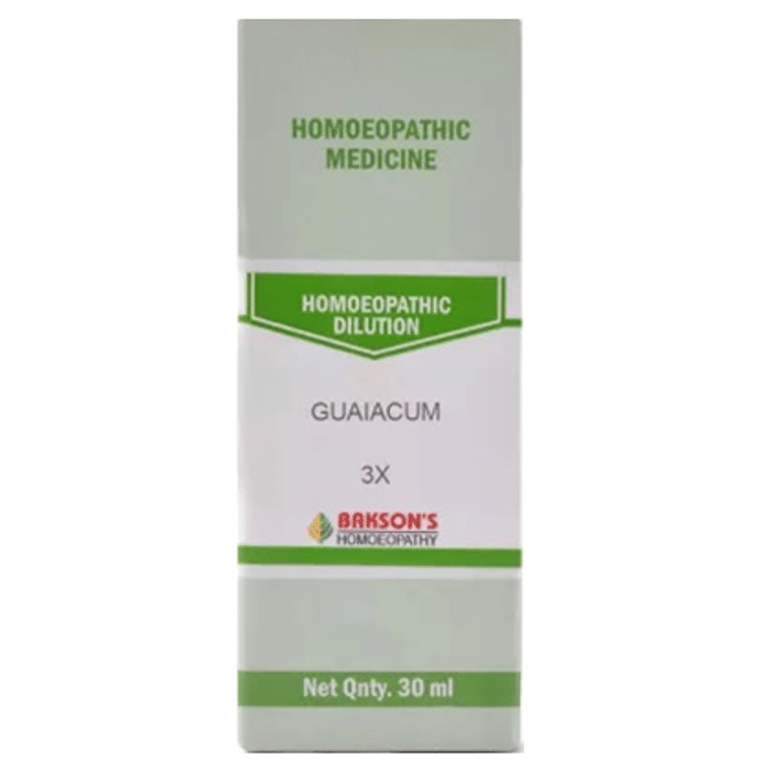 Bakson's Guaiacum Dilution 3X