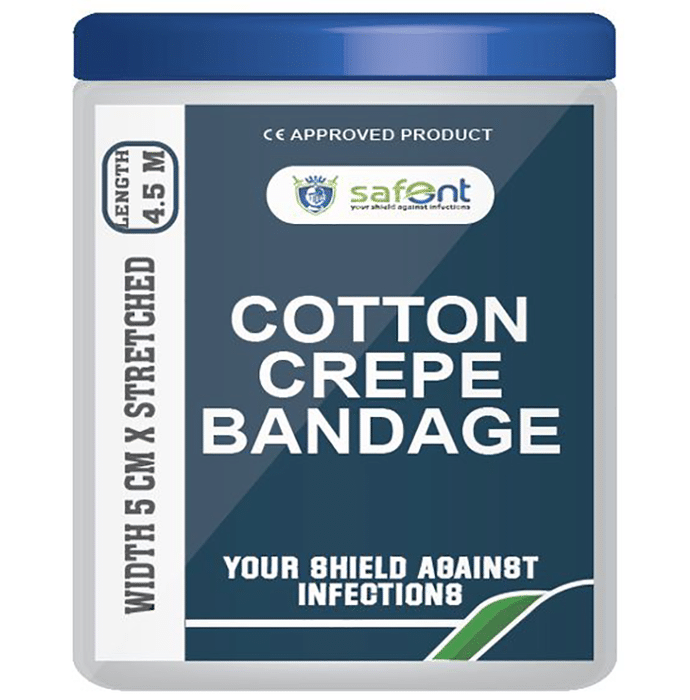 Safent Cotton Crepe bandage 5cm x 4.5m