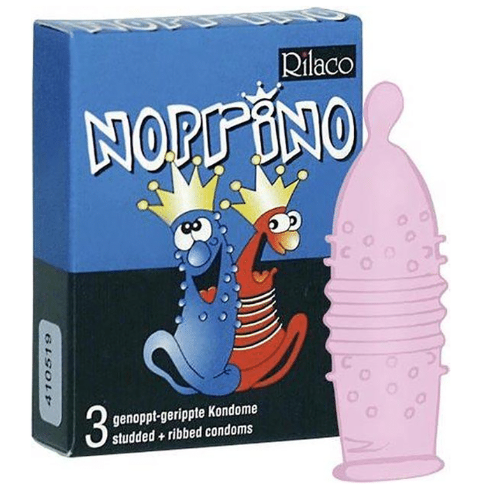 Gizmoswala Rilaco Noprino Studded+Ribbed Condom