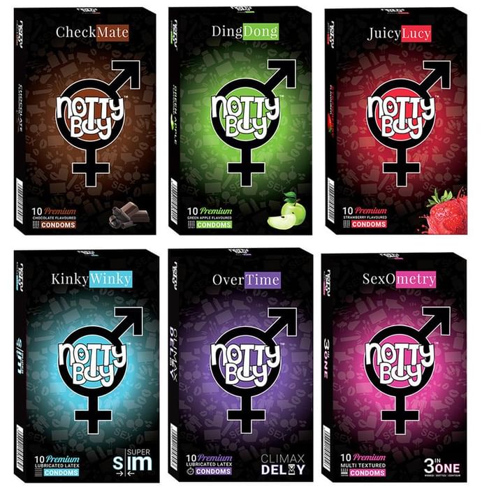 Notty Boy Condoms (10 Each) Honeymoon Combo