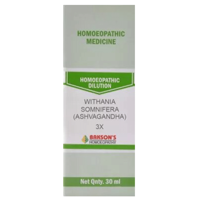 Bakson's Withania Somnifera (Ashvagandha) Dilution 3X