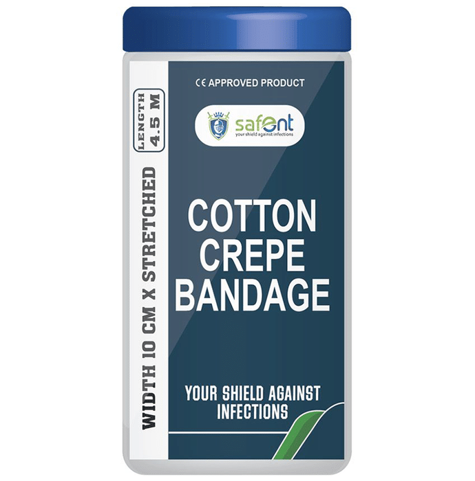 Safent Cotton Crepe bandage 10cm x 4.5m