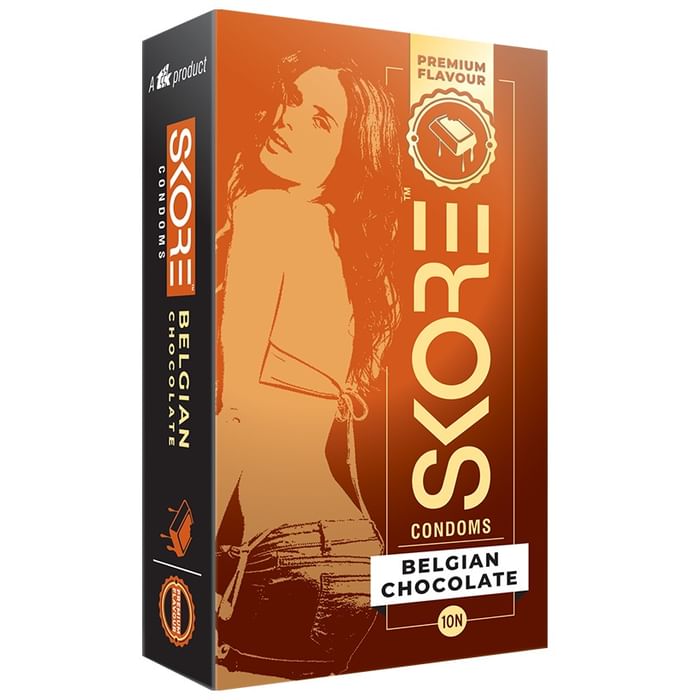 Skore Premium Flavour Condom Belgian Chocolate