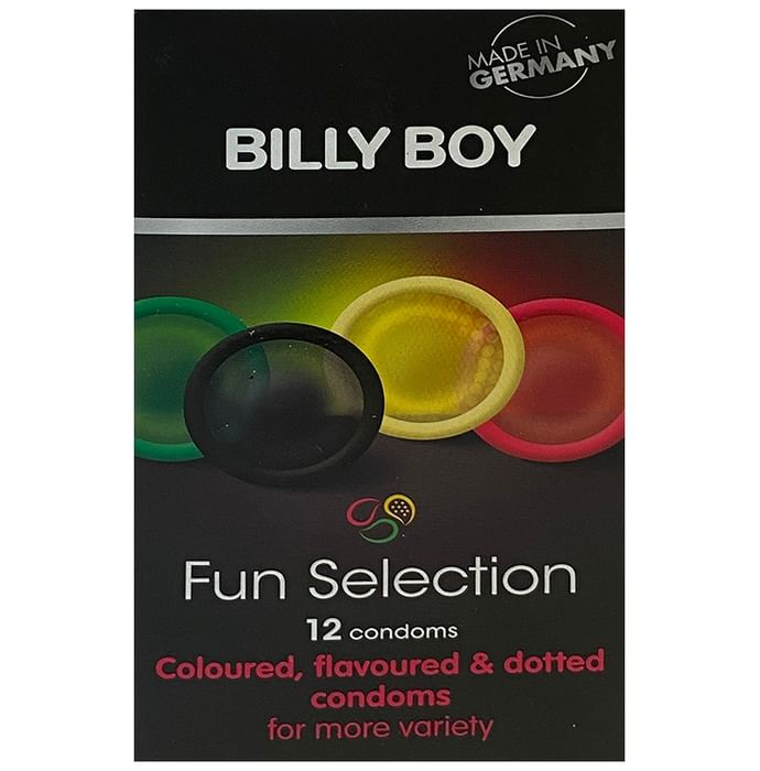 Gizmoswala Billy Boy Fun Selection Coloured, Flavoured & Dotted Condom