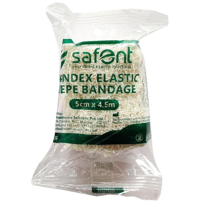 Safent Spandex Elastic Crepe bandage 5cm x 4.5m