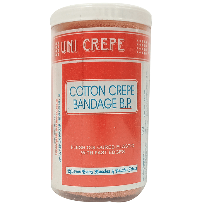 Unique Surgicals Uni Crepe Cotton Crepe bandage 10cm x 4m