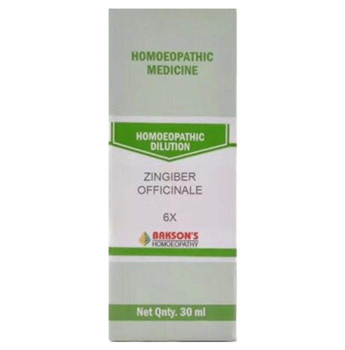 Bakson's Zingiber Officinale Dilution 6X