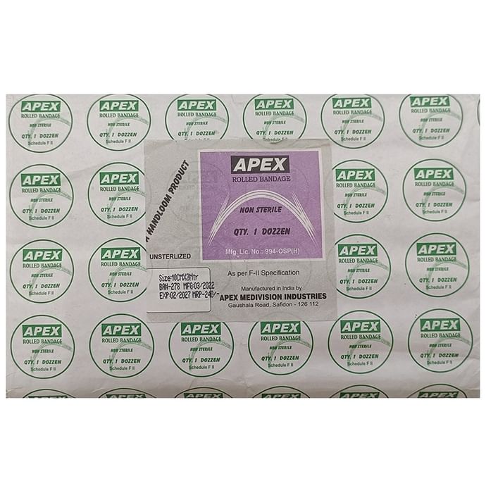 Apex Rolled Bandage 10cm x 3m
