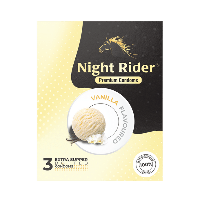 Night Rider Extra Super Dotted Condom Vanilla