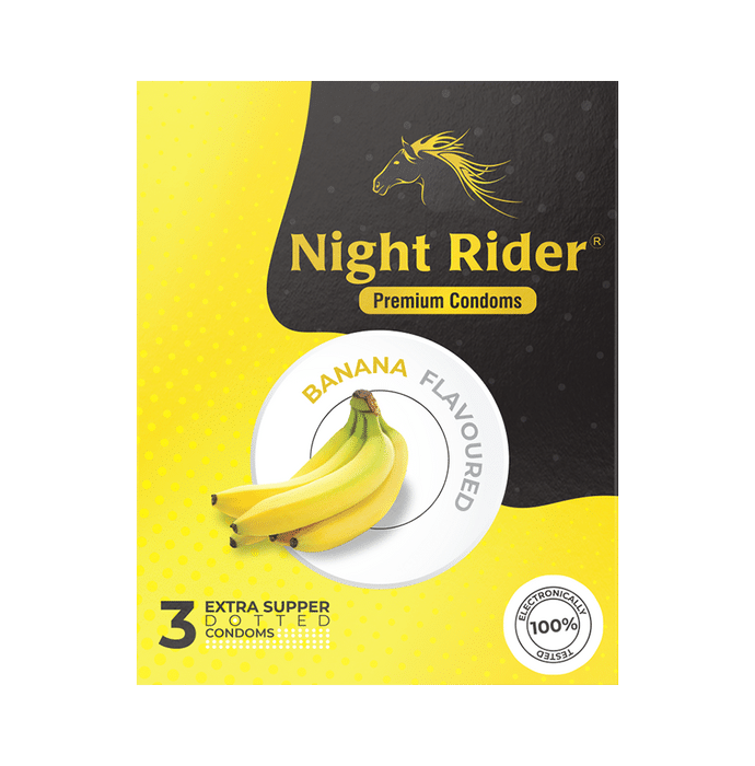 Night Rider Extra Super Dotted Condom Banana