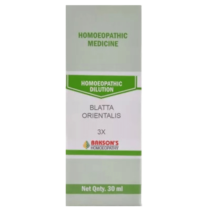 Bakson's Blatta Orientalis Dilution 3X