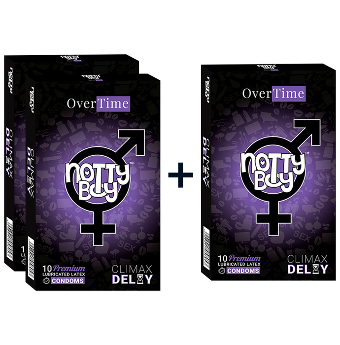 Notty Boy Climax Delay Over Time Condom Buy 2 Get 1 Free (10 Each)