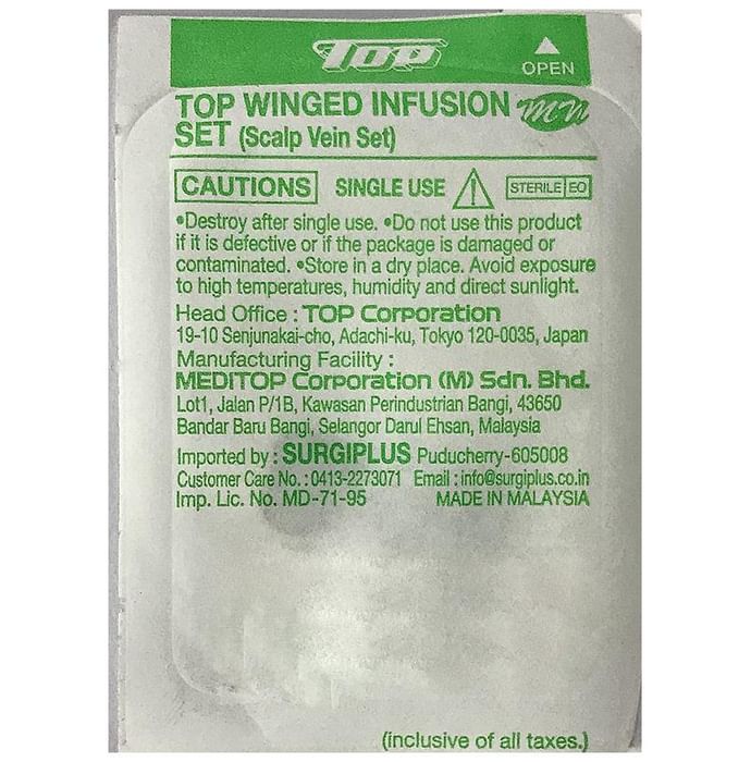 Top Winged Infusion Set 22G x 19mm