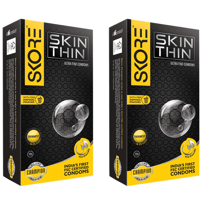 Skore Skin Thin Ultra Fine Condom (10 Each)
