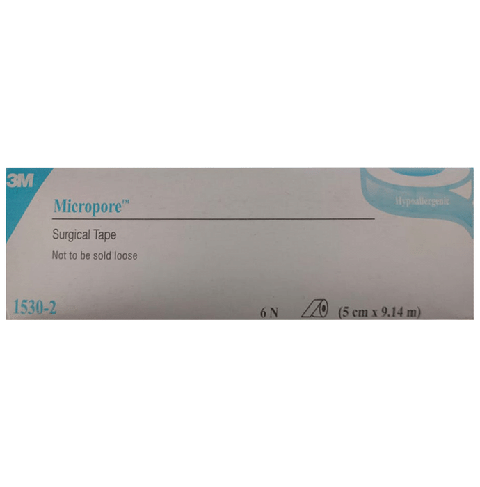3M 1530-2 Micropore Surgical Tape 5cm x 9.14m 5cm