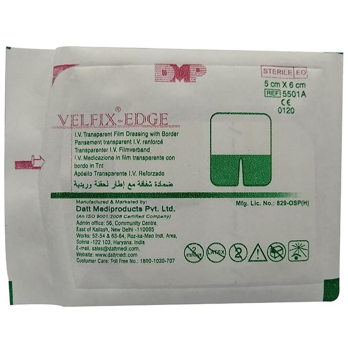 Datt Velfix-Edge Film Dressing with Border 5cm x 6cm