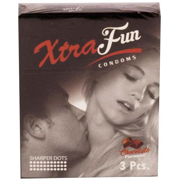 Xtrafun Sharper Dots Condom Chocolate