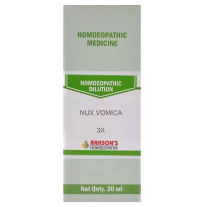 Bakson's Nux Vomica Dilution 3X