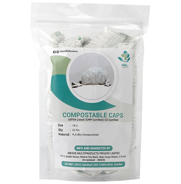NMPL Hygiene Care Compostable Cap White