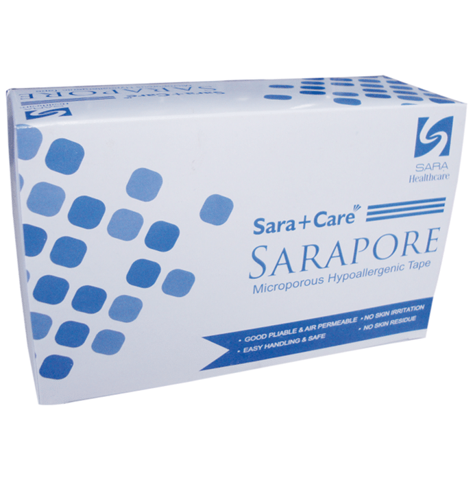 Sara+Care Sarapore Microporus Hypoallergenic Tape (9.1 Meter) 2 inch