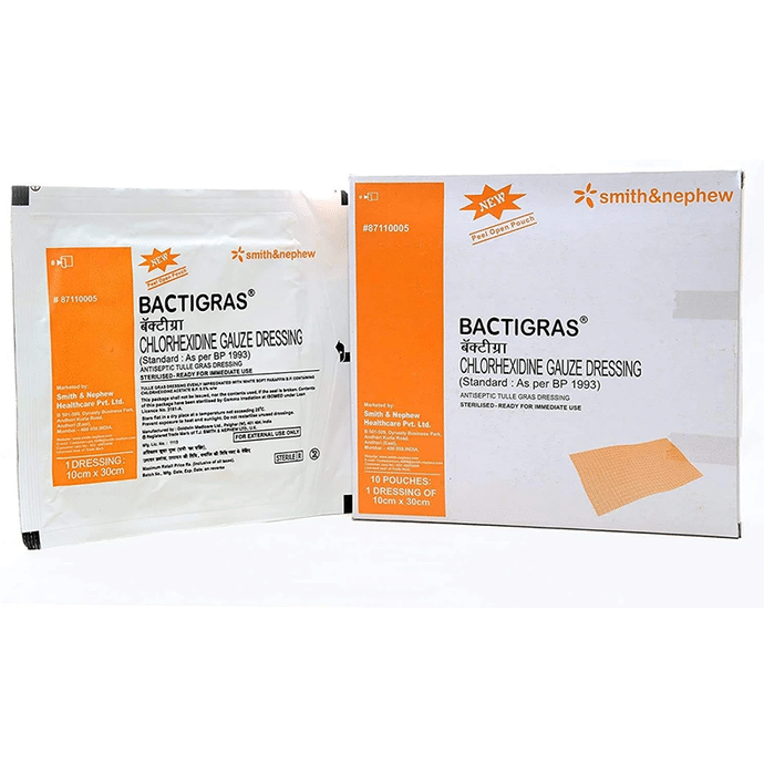 Bactigras Dressing 10cm x 10cm