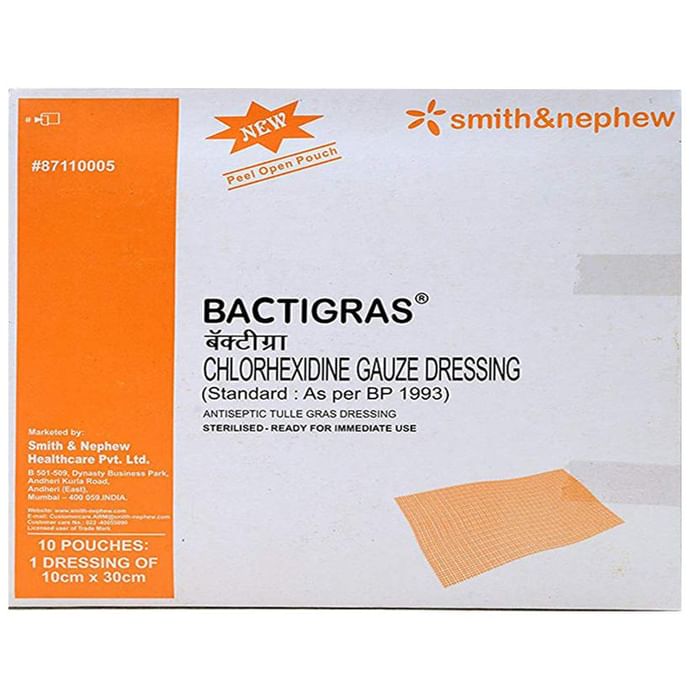 Bactigras Dressing 10cm x 30cm