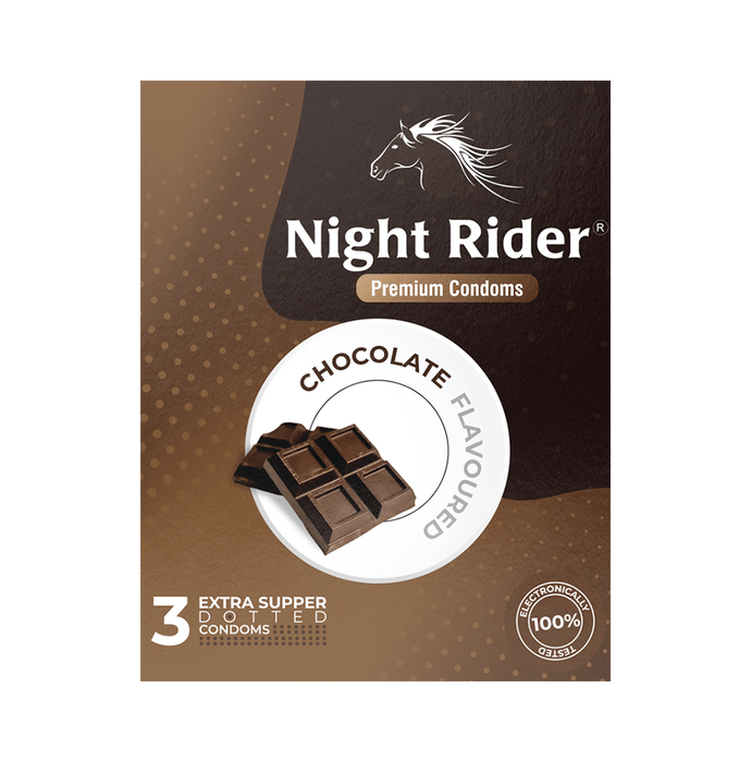 Night Rider Extra Super Dotted Condom Chocolate