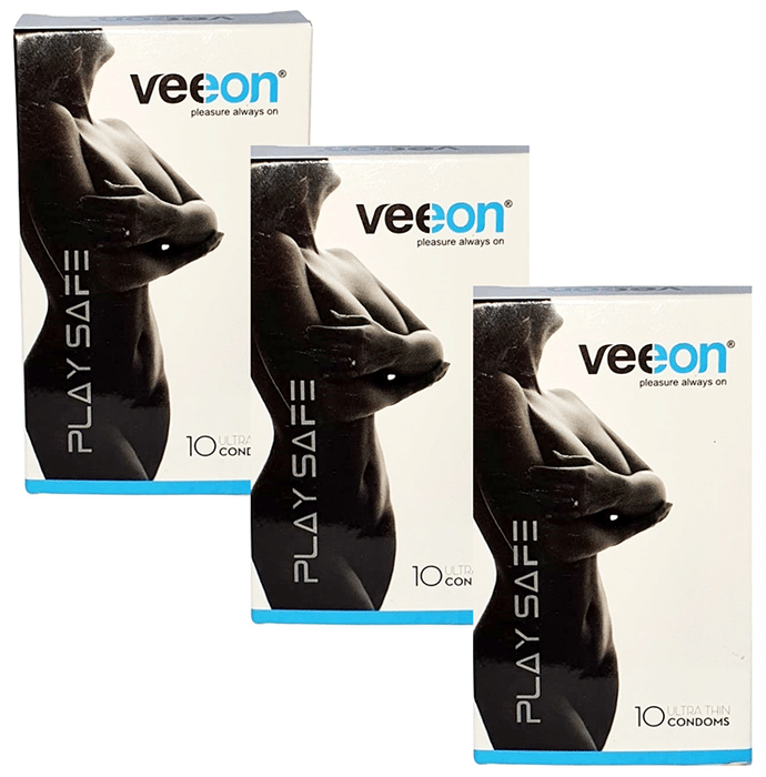 Veeon Play Safe Ultra Thin Condom (10 Each)
