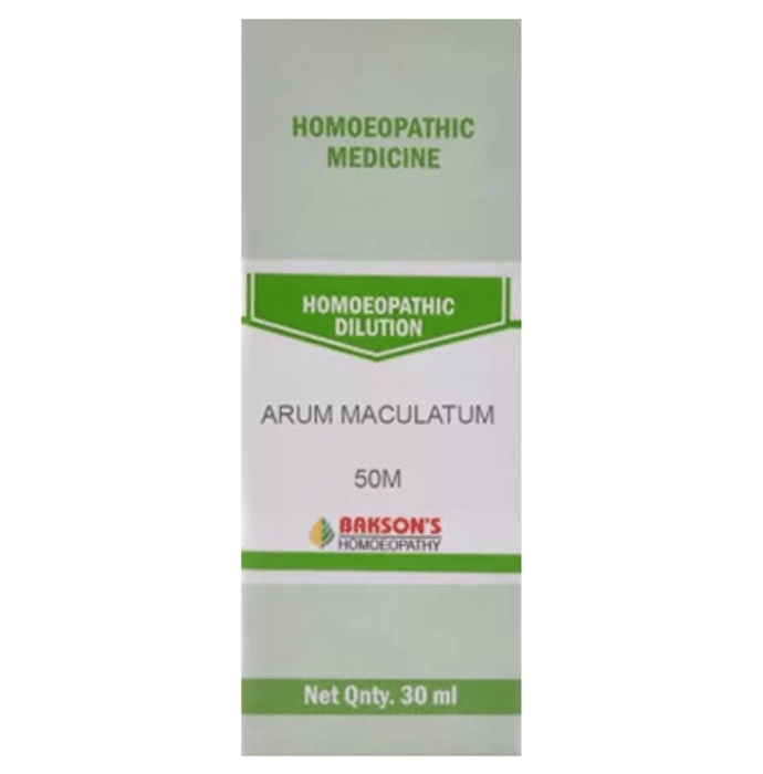 Bakson's Arum Maculatum Dilution 50M
